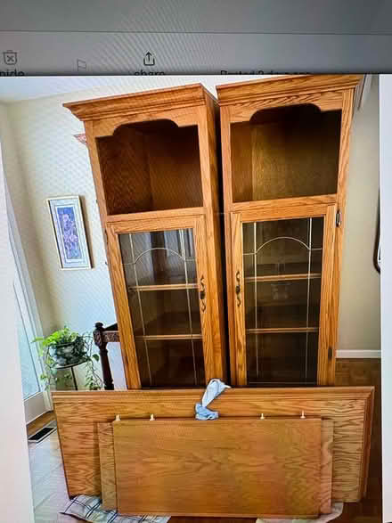Photo of free oak wall unit (Willow Glen) #3