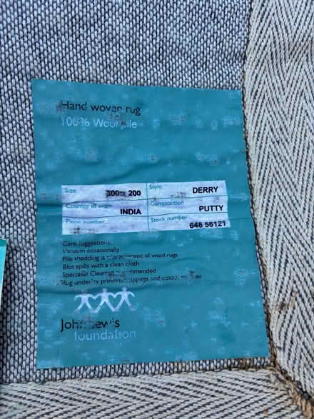 Photo of free Large Wool Rug (used) (Fallow Corner N12) #3