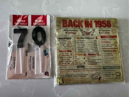 Photo of free 70th Birthday candles and napkins (Patcham BN1) #1