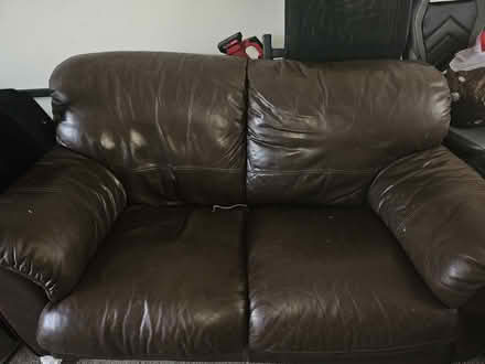 Photo of free 2 seater and 3 seater leather sofas (Blackpool FY3) #1