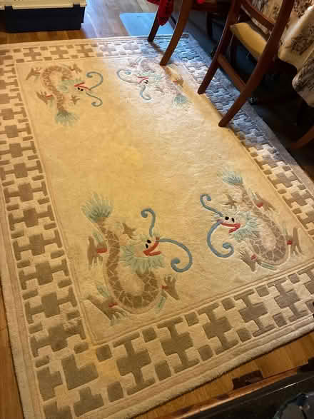 Photo of free Wool rug Pile 100%wool, Base 100%cotton (Duck End MK45) #1