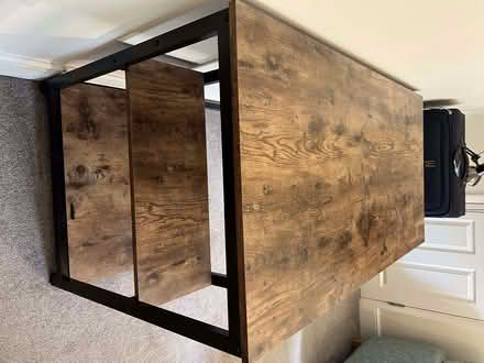Photo of free Desk w/ two small shelves (120 x 60 x 74 cm) (Jericho OX1) #2