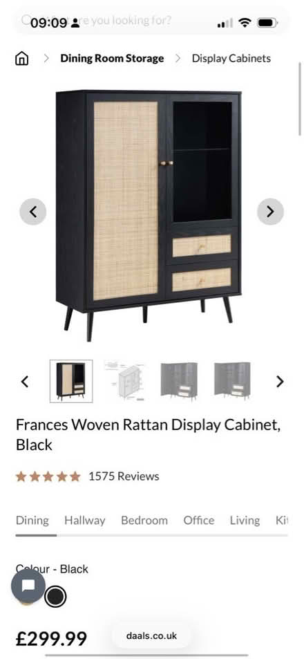 Photo of free Display Cabinet, black (Bayswater W2) #2