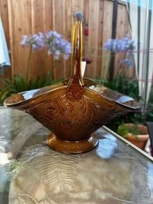 Photo of free Amber Glass Basket #2