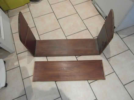 Photo of free BROWN WOOD WALL SHELF (needs 30 minutes repair) (Waverton CH3) #1