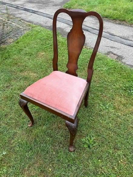 Photo of free Chair with pink seat (Empingham Le15) #2