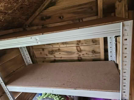 Photo of free Garage/shed shelving unit (Dursley, Cam) #2