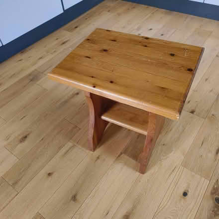 Photo of free Pine stool /small table (Musselburgh EH21) #1