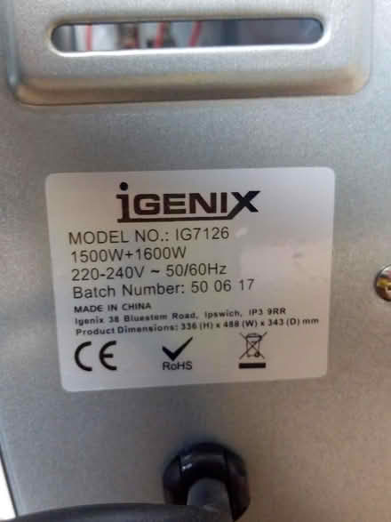 Photo of free iGenix IG7126 26 Litre Mini Oven (Highbury N5) #3