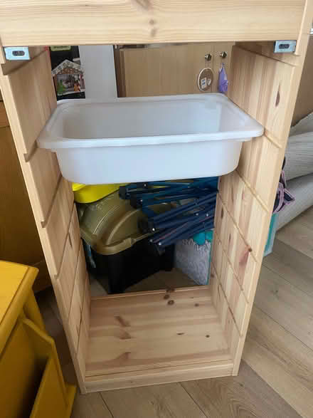 Photo of free IKEA child’s storage unit, IKEA table and 2 chairs and bedsi (Grays RM17) #3