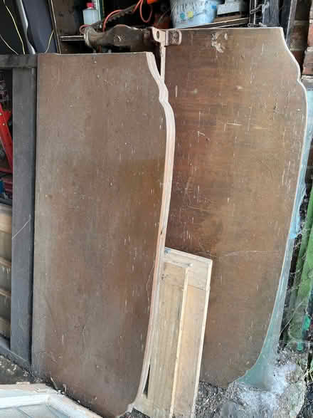 Photo of free Antique timber bed head and footboard (Talbot Village BH10) #1