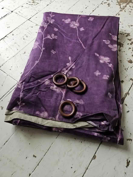 Photo of free Purple Floral Curtains (Polwarth EH11) #3