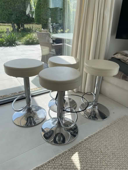 Photo of free Four white bar stools (Birdham PO20) #1
