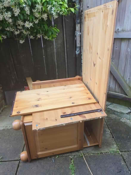 Photo of free Solid pine desk dismantled (GL1) #2