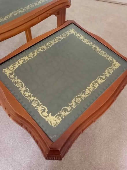 Photo of free Nest of 3 tables. Glass inlay tops (Wigmore ME7) #2