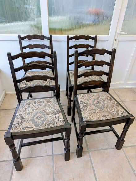 Photo of free Dark Oak Dining Chairs (Jaywick CO15) #1