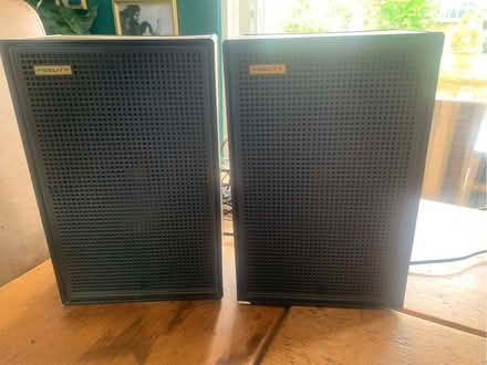 Photo of free A Pair of Fidelity Speakers With Connectors (Cromford DE4) #1