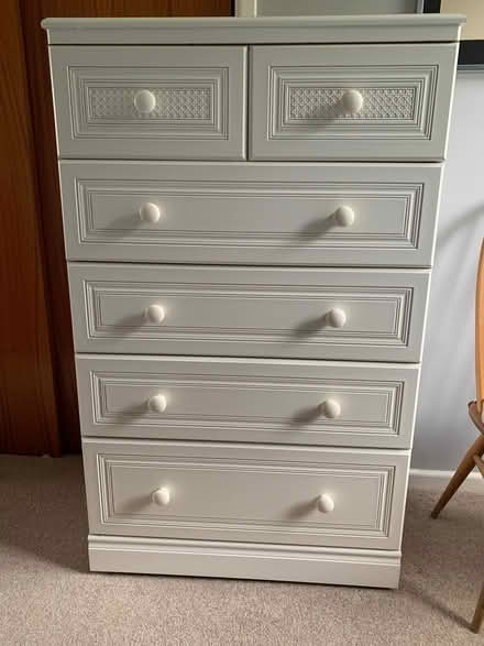 Photo of free Good quality chest of drawers in excellent condition. (Hethersett NR9) #1