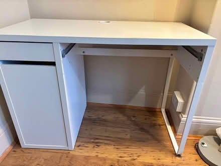 Photo of free IKEA mikke white desk (Kilburn NW6 2) #1