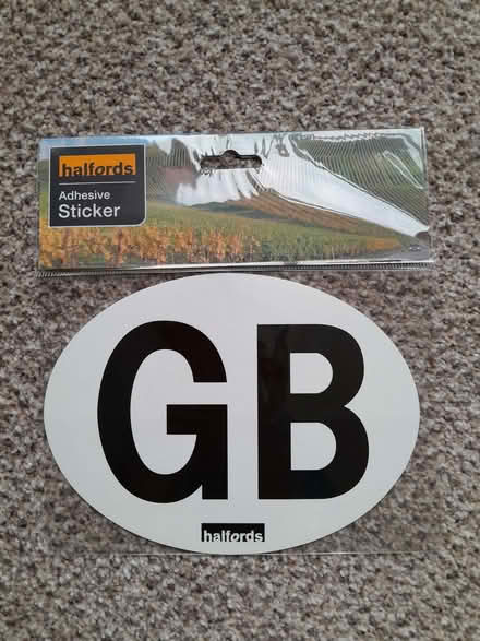 Photo of free GB car stickers (Barnard's Green WR14) #1