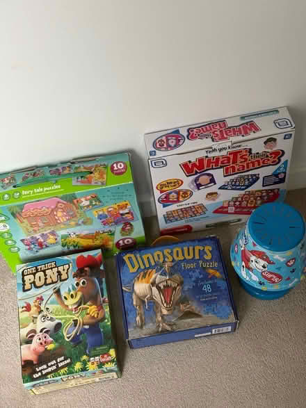 Photo of free Kids jigsaws,games & battery lamp. (Thurgoland S35) #1