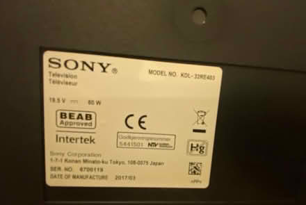 Photo of free 32 inch Sony TV (Heswall) #2