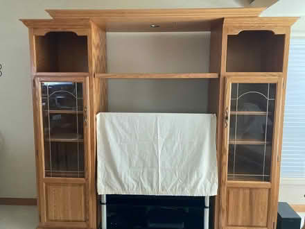 Photo of free oak wall unit (Willow Glen) #2