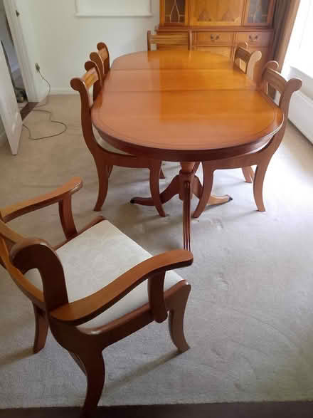 Photo of free Dining table with 6 chairs. VGC (Wigmore ME7) #2
