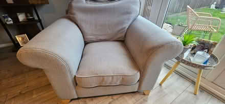 Photo of free Grey 3 seater settee and chair (Ladymoor WV14) #2