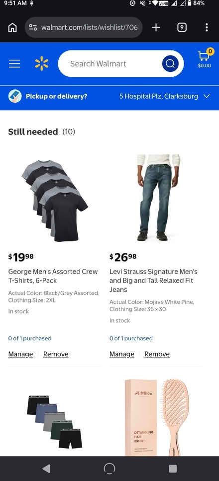 Photo of my WishList of things I need (Clarksburg) #1