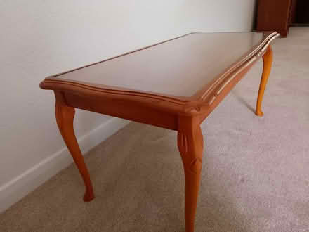 Photo of free Coffee table with glass inlay top (Wigmore ME7) #4