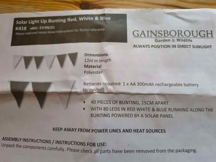 Photo of free Plastic bunting (Stonehouse GL10) #2
