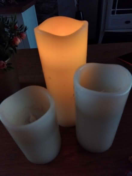 Photo of free Set of three artificial candles. (Bracknell RG42) #2