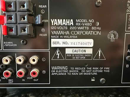 Photo of free Yamaha Stereo Receiver (Long Grove) #3