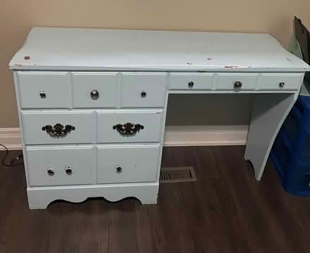 Photo of free 4 drawer solid wood desk (Neilson and Sheppard) #1