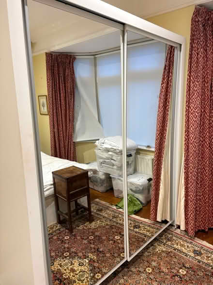 Photo of free White 2 door mirrored wardrobe (Dundrum) #1