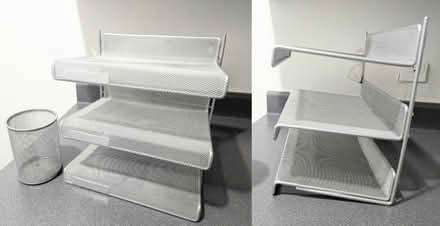 Photo of free Wire Mesh Office Paper Tray & Cup (Qxs Blvd Union Turnpike) #1