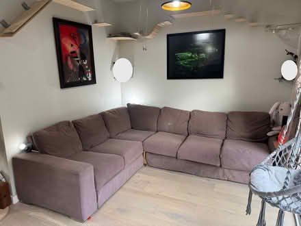 Photo of free Large corner sofa (Cambridge station area) #1