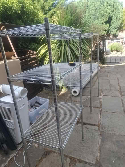 Photo of free Garage metal shelves (Se9 4ae) #1