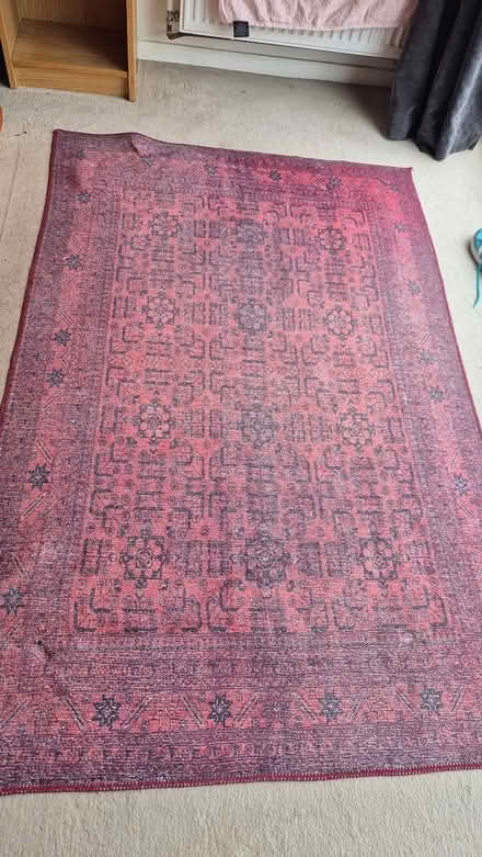 Photo of free Large faded red rug (Winchester) #1