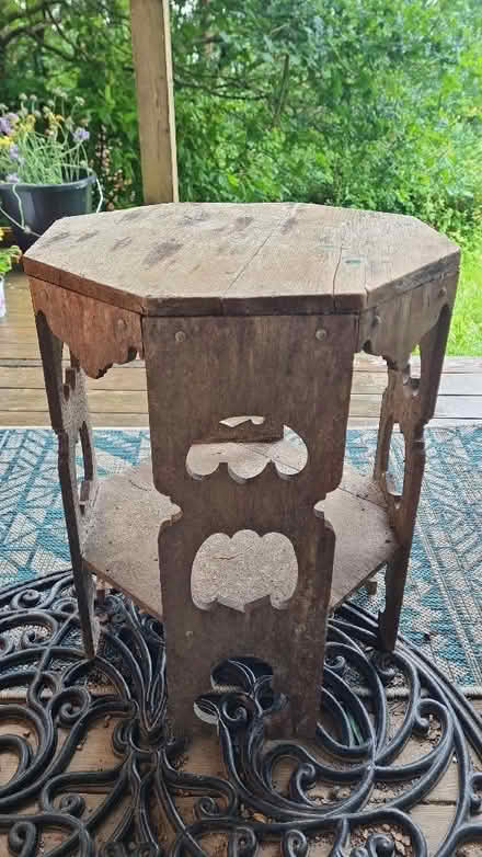 Photo of free Octagonal wooden table (Ashurst Wood RH19) #1