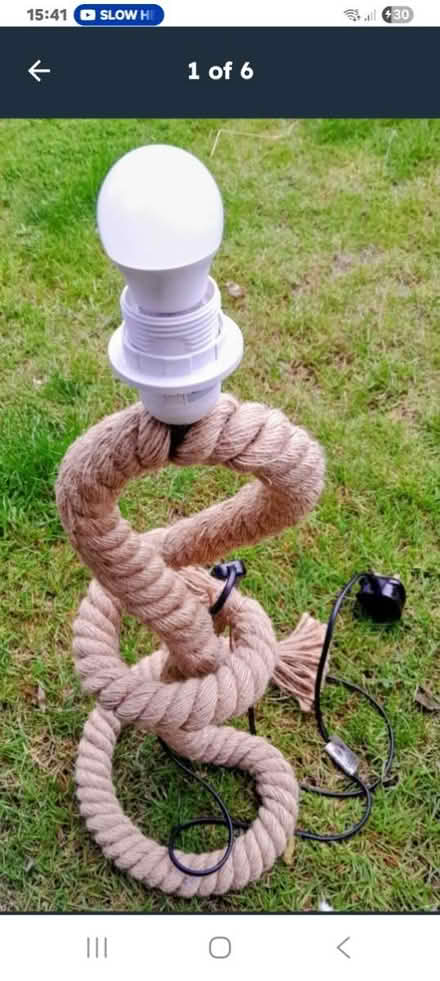 Photo of free Rope style lampbase (Earley RG6) #1