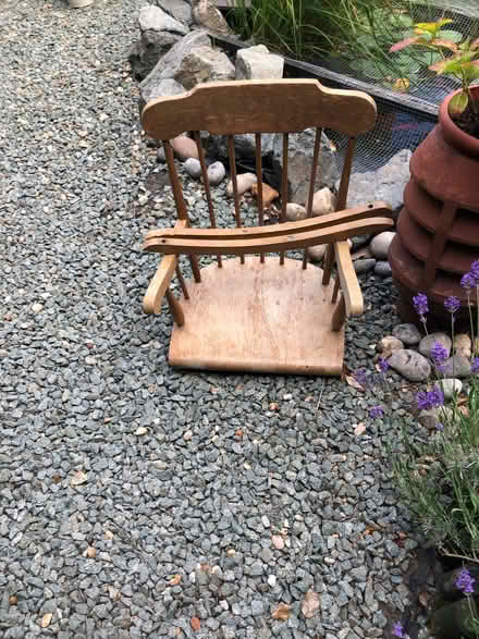 Photo of free Wooden rocking chair (Winchmore Hill N21) #1