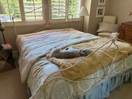 Photo of free Vintage style king size bed frame (Novato (Rowe Ranch area)) #4