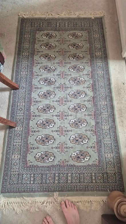 Photo of free Small green rug (Winchester) #1