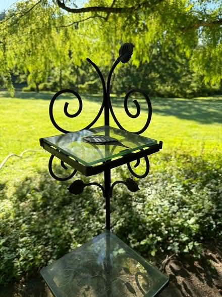 Photo of free Iron and glass corner shelf (Okehoking) #2