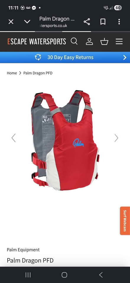 Photo of Adults Buoyancy Aid (Lea Cross SY5) #1
