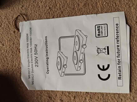 Photo of free Portable electric stove, (Spring Barn BN7) #3