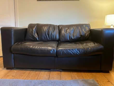 Photo of free Leather sofa bed (Ba2 4qj) #1