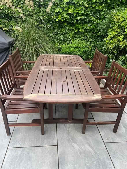 Photo of free Garden table and chairs (Point Road) #1